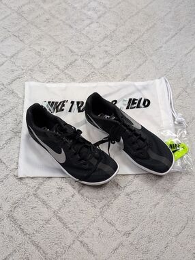 Nike Zoom Rival Distance Track & Field Spikes Black Silver Mens 10 DC8725-001